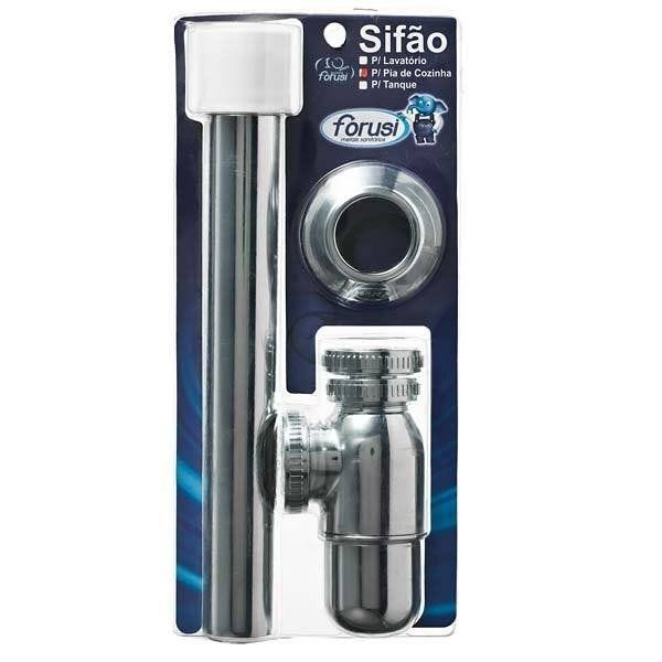 Sifão para Pia Americana Metal Cromado 30cm 1.1/2x1.1/2 G1.1/2x - 1