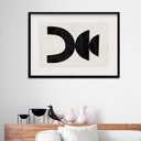 Ver imagem 1 de Quadro Horizontal Moderno Minimalista - 60x48cm:madeira Preta