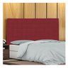 Cabeceira Casal Palermo P04 140 cm Suede - ADJ Decor - Vermelho TCA 53 - 2