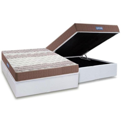 Cama Box Baú Casal: Colchão Ortopédico Probel D33 / EP Guarda Costas PróIntense Double Face +