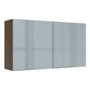 Ver imagem 1 de Armário Aéreo Madesa Lux 120 cm 2 Portas Rustic/Cinza