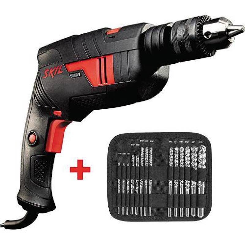 Furadeira de Impacto 1/2" 570W 6555 com Kit de 14 Brocas 110V Skil - 1