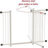 Portão Grade de Segurança para Vãos de 70cm Até 1,10 Mt Branco Multiforma - 4