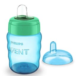 Copo Easy Sip Cup Com Bico De Silicone Menino 260ml - Avent - 2 Copo Easy Sip Cup Com Bico De Silicone Menino 260ml - Avent - 2