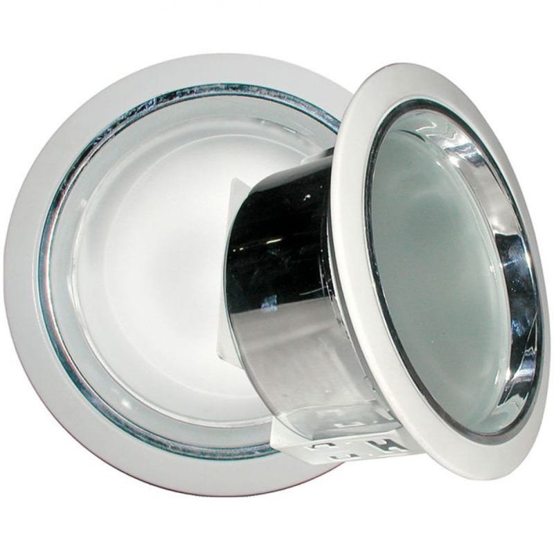 Refletor de Embutir 23cm com Vidro Fosco E-27 2 Lâmpada Max 60W Branco - 1