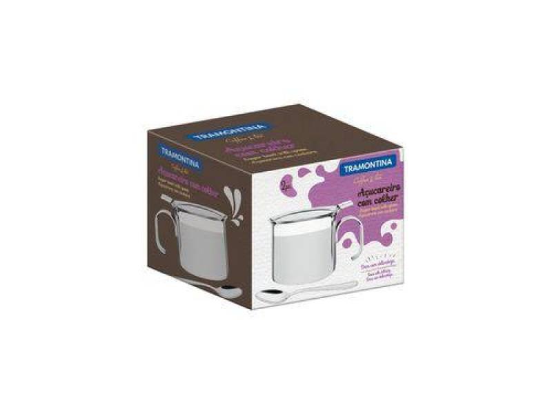 Ver imagem 2 de Açucareiro Com Colher Aço Inox Ø 8C Tramontina 0,4L