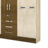 Guarda Roupa Froes C/ 4 Gavetas Avelã Wood / Castanho Wood OOL Moval Móveis - 4