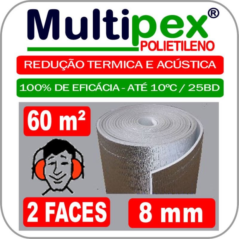 Manta Termo Acustica 2 Faces 8 mm (60m²) Multipex - 2