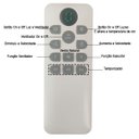 Ver imagem 4 de Ventilador Lampada de Teto Led 3 em 1 Grande Retratil Ajustavel Controle Remoto Sala Quarto Casa Esc