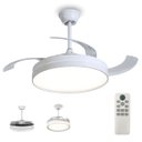 Ver mais imagens de Ventilador Lampada de Teto Led 3 em 1 Grande Retratil Ajustavel Controle Remoto Sala Quarto Casa Esc