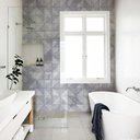 Ver imagem 1 de Saldão - Papel de Parede Azulejo Lavável para Cozinha Cimento Retângulo