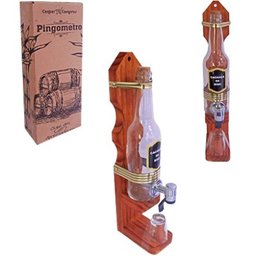 Pingometro Bolinha Suporte para Pinga Cachaça com Torneira 330ml - 1