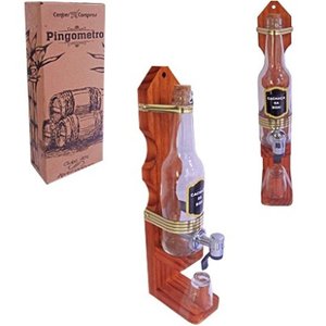 Pingometro Bolinha Suporte para Pinga Cachaça com Torneira 330ml