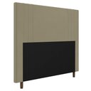 Ver imagem 1 de Cabeceira Cama Box Casal King Size Ferrara 193cm Corano Bege - Desk Design