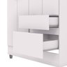 Guarda Roupa Solteiro 4 Portas para Quarto Hospedes:branco - 4