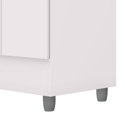 Guarda Roupa Solteiro 4 Portas para Quarto Hospedes:branco - 5