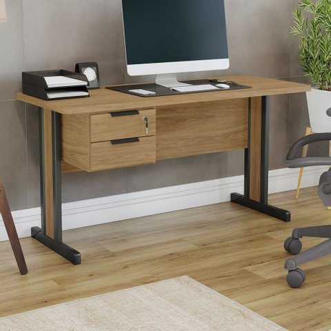 Mesa Escrivaninha Berg 2 Gavetas Itapua - Kappesberg