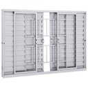 Ver imagem 1 de Janela Veneziana Alumifit Grade Classic 6 Folhas 1,00Mx1,50Mx7,6cm Branco