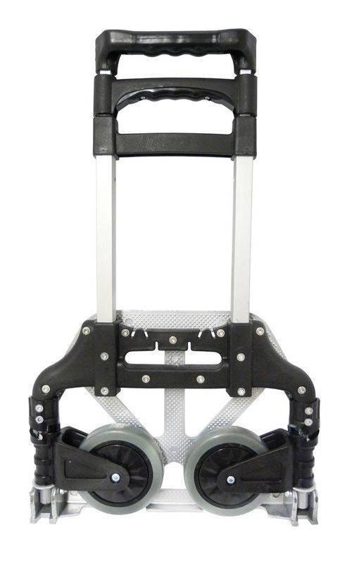 Carrinho de Mao Dobravel de Aluminio com Capacidade ate 80kg Carga Transporte Feira Preto (SU9626) - 3