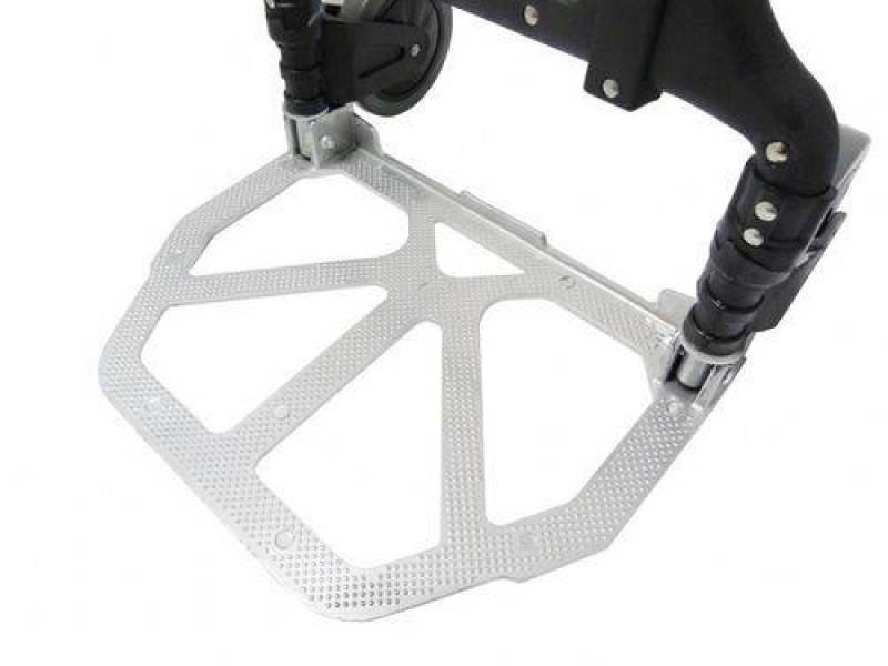 Carrinho de Mao Dobravel de Aluminio com Capacidade ate 80kg Carga Transporte Feira Preto (SU9626) - 1