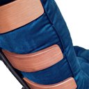 Ver imagem 4 de Kit Puff + Poltrona Decorativa Costela Suede Azul Royal
