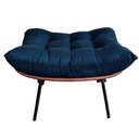 Ver imagem 7 de Kit Puff + Poltrona Decorativa Costela Suede Azul Royal
