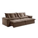 Ver imagem 2 de Sofá Retrátil e Reclinável Apolo 2,50m 04 Lugares Mola Ensacada Txr