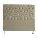 Ver imagem 1 de Cabeceira de Cama Box Bella Casal 140 Cm Suede Botão Cristal Bege Ec Móveis