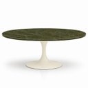 Ver imagem 1 de Mesa de Jantar Saarinen Oval 198x122 cm Tampo Mármore Vitória Régia Base Laca Off White