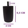 Kit Pé 6,5cm Madeira 5x2 Marrom Cama Box Baú Casal Comum P63 - 2