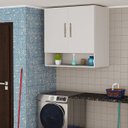 Ver imagem 1 de Armário Multiuso Suspenso com Porta – Ideal para Cozinha e Área de Serviço