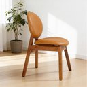 Ver imagem 3 de Kit 04 Cadeiras para Sala de Jantar Cozinha Estofada Rattan Ibis L02 Couríssimo Whisky - Lyam Decor