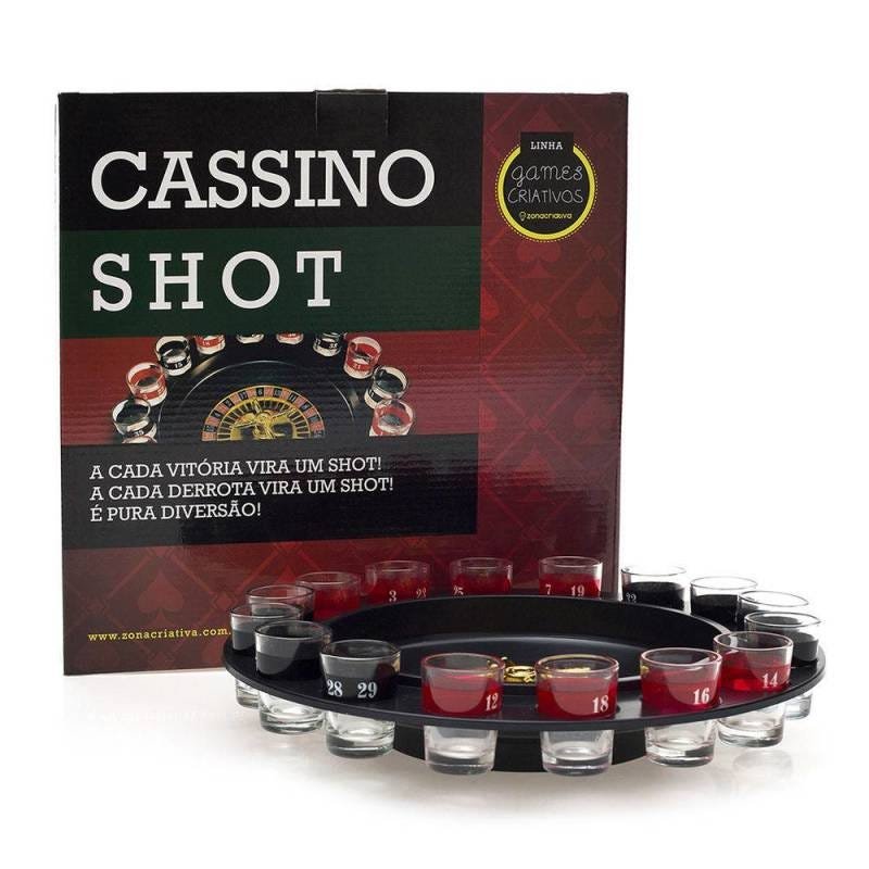 Jogo roleta cassino com 16 copos shot - 8