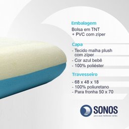 Kit 2 Travesseiros Dual Confort 18 Cm Sonos - 6