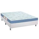 Ver imagem 1 de Cama Box Casal: Colchão Espuma D45 Castor Sleep Max + Base CRC Courano White(138x188)
