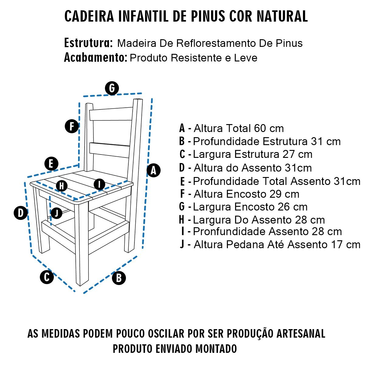 Conjunto Mesa Mesinha Quadrada Infantil Educativa Atividades de Madeira Maciça Resistente 2 Cadeira - 3