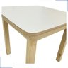 Conjunto Mesa Mesinha Quadrada Infantil Educativa Atividades de Madeira Maciça Resistente 2 Cadeira - 9