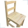 Conjunto Mesa Mesinha Quadrada Infantil Educativa Atividades de Madeira Maciça Resistente 2 Cadeira - 5