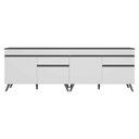 Ver imagem 3 de Kit Armário de Cozinha Gabinete Pia 120cm Veneza Multimóveis Mp2159 Branco/preto
