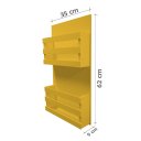 Ver imagem 5 de Revisteiro de Parede Porta Revistas Livros Amarelo Laca