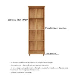 Armário Lavanderia Multiuso Nina 2 Portas Cedro - Saga Decor - 3