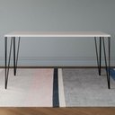 Ver imagem 4 de Mesa de Jantar Elen Retangular Tampo de Madeira 140x80cm Branco - Cor: Branco