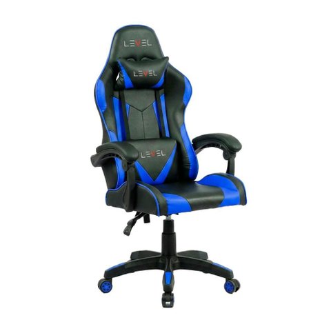 Cadeira Gamer Level Lvc01dn - Ergonômica - Encosto Reclinável 180° - até 100kg - Azul