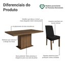 Ver imagem 4 de Conjunto Sala de Jantar Tampo de Madeira 6 Cadeiras Rustic/Oxford Grasse Madesa