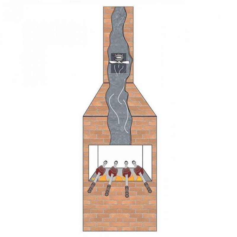 Exaustor para Churrasqueira com Iluminação ITC 20cm Safanelli 220V Inox - 5