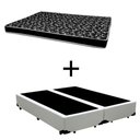Ver imagem 1 de Cama Box Casal 138 Bipartido Tecido Sintético Branco com Colchão Hamburgo - 100% Espuma - D28