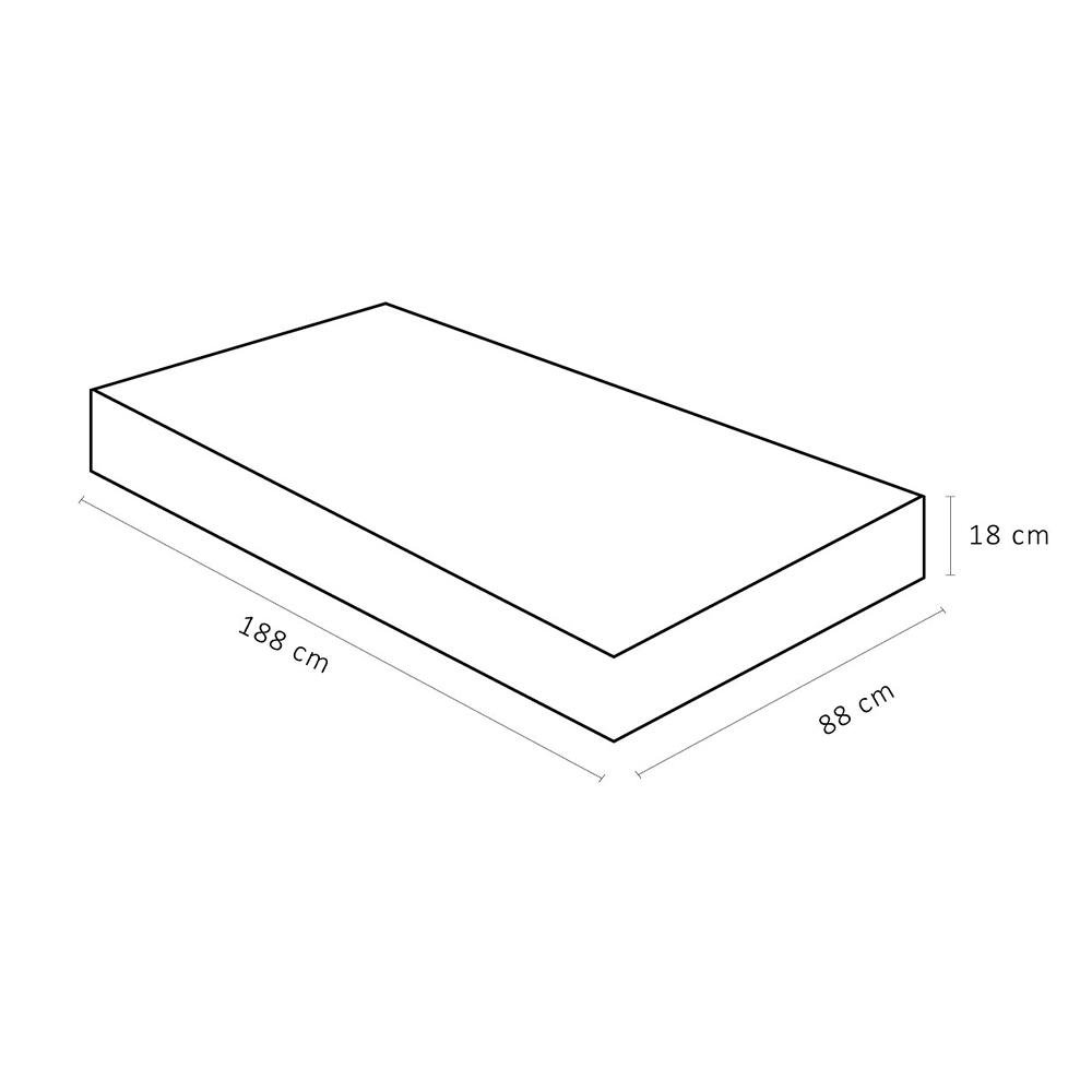 Colchão Solteiro Ortobom D33 Airtech 1.0.0 (18X88X188)  - 3