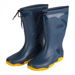 Bota Borracha Pvc Impermeável Azul C/Amarra Galocha - 37 - Azul - 1