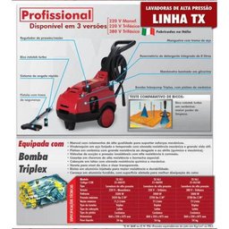 Lavadora Alta Pressão Interpump Tx Trifásico 380v 3700lbs 5000w - Máquina de Lavar Carro - 2