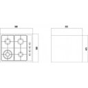 Ver imagem 2 de Cooktop Inox Square 4Gx Tri 60